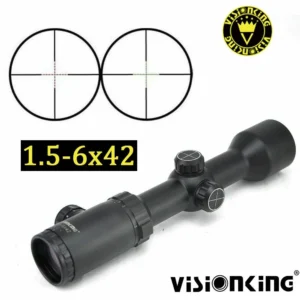 Visionking 1.5-6x42 Rifle Scope 30mm Illuminated Mil-dot Reticle Sight Hunting (1)