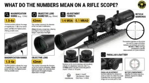what do the number mean on a rifle scope
