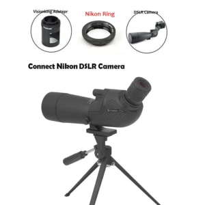 Visionking 15-45x60 45° Angled Spotting Scope T Ring Camera Adapter for Nikon (1)