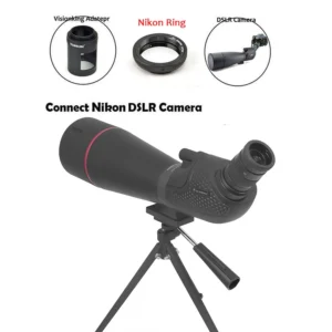 Visionking 20-60X80 Spotting Scope BAK 4 Zoom T Ring Camera Adapter for Nikon (1)