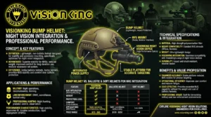 bump helmet for night vision